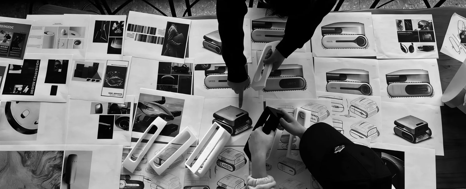 FromD designers reviewing product concepts and sketches